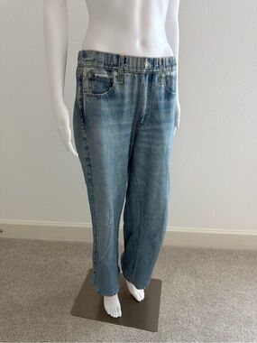 rag & bone Miramar Light Blue Denim Jean Printed Sweatpants